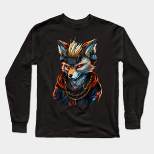 Badass Gangster Fox Long Sleeve T-Shirt